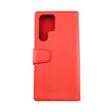 Rvelon Samsung Galaxy S22 Ultra Etui Utbrettbar Kortlomme Rød