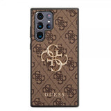 Guess Samsung Galaxy S22 Ultra Deksel 4G Logo Brun