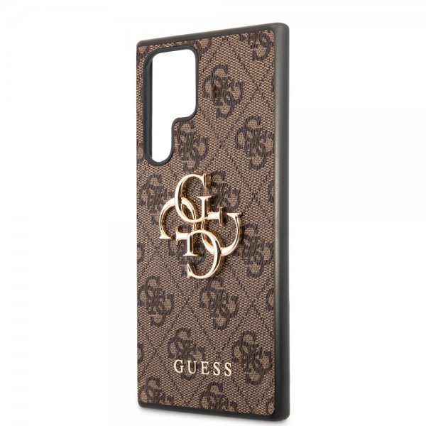 Guess Samsung Galaxy S22 Ultra Deksel 4G Logo Brun