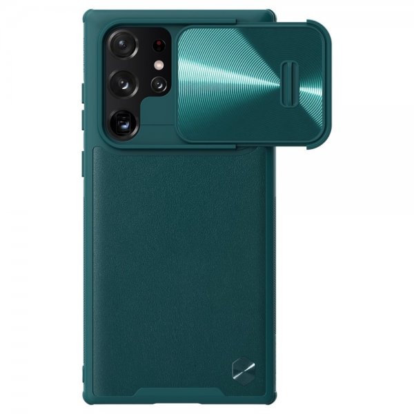 Nillkin Samsung Galaxy S22 Ultra Deksel CamShield Leather Grønn