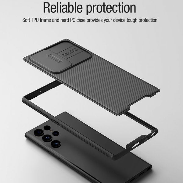 Nillkin Samsung Galaxy S22 Ultra Deksel CamShield Pro MagSafe Svart