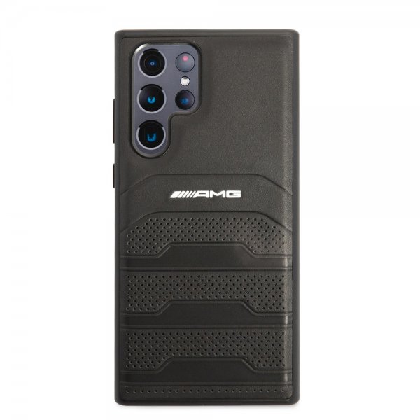 AMG Samsung Galaxy S22 Ultra Deksel Debossed Lines Svart