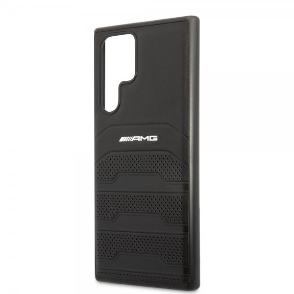 AMG Samsung Galaxy S22 Ultra Deksel Debossed Lines Svart