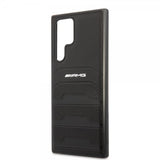 AMG Samsung Galaxy S22 Ultra Deksel Debossed Lines Svart