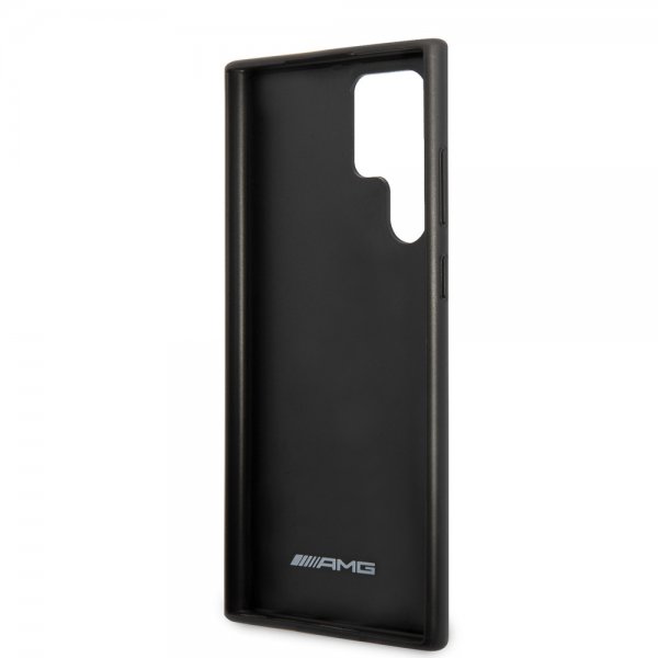 AMG Samsung Galaxy S22 Ultra Deksel Debossed Lines Svart