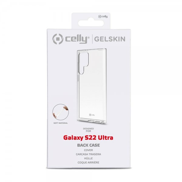 Celly Samsung Galaxy S22 Ultra Deksel GELSKIN Klar