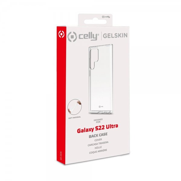 Celly Samsung Galaxy S22 Ultra Deksel GELSKIN Klar