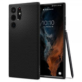 Spigen Samsung Galaxy S22 Ultra Deksel Liquid Air Matte Black
