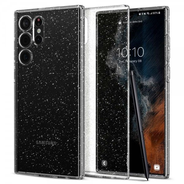 Spigen Samsung Galaxy S22 Ultra Deksel Liquid Crystal Glitter Crystal Quartz