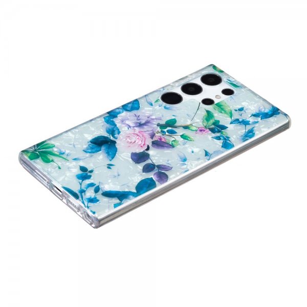 Samsung Galaxy S22 Ultra Deksel Marmormønster Rosor