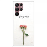 Samsung Galaxy S22 Ultra Deksel Motiv Rosa Rosor