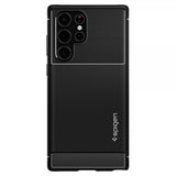 Spigen Samsung Galaxy S22 Ultra Deksel Rugged Armor Matte Black