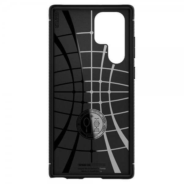 Spigen Samsung Galaxy S22 Ultra Deksel Rugged Armor Matte Black