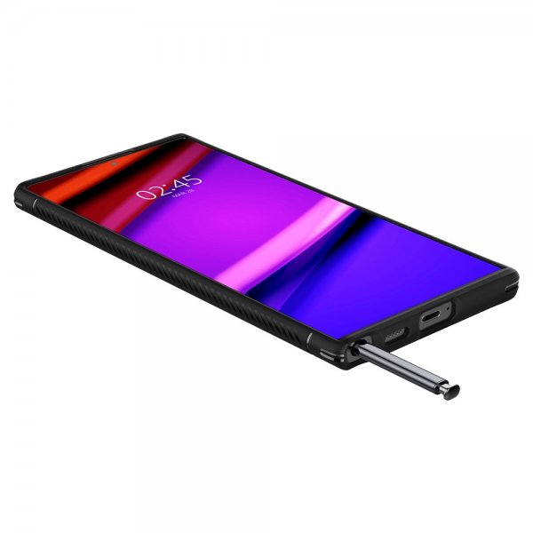 Spigen Samsung Galaxy S22 Ultra Deksel Rugged Armor Matte Black