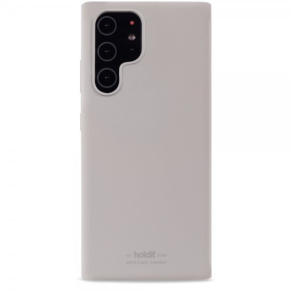 holdit Samsung Galaxy S22 Ultra Deksel Silikon Taupe