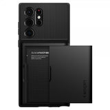 Spigen Samsung Galaxy S22 Ultra Deksel Slim Armor CS Svart