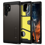 Spigen Samsung Galaxy S22 Ultra Deksel Tough Armor Gunmetal