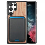 Samsung Galaxy S22 Ultra Deksel Tre Avtakbart Kortholder Cherry