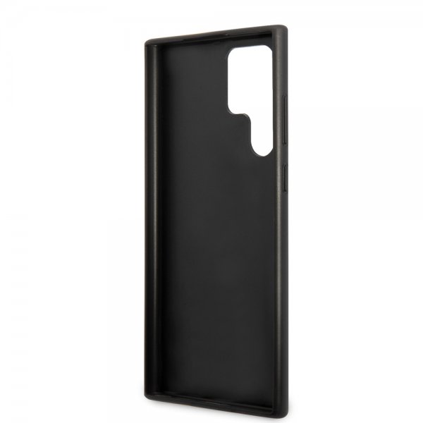 BMW Samsung Galaxy S22 Ultra Deksel Triangle Pattern & Tricolor Stripe Svart