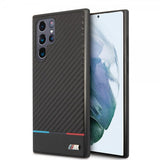 BMW Samsung Galaxy S22 Ultra Deksel Tricolor Stripe Carbon Svart