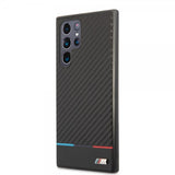 BMW Samsung Galaxy S22 Ultra Deksel Tricolor Stripe Carbon Svart