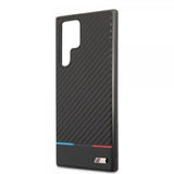 BMW Samsung Galaxy S22 Ultra Deksel Tricolor Stripe Carbon Svart