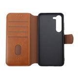 Rvelon Samsung Galaxy S23 Etui Utbrettbar Kortlomme Brun