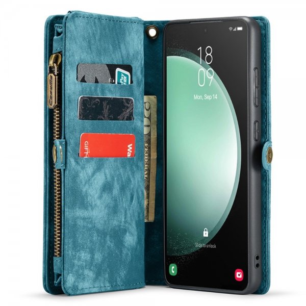 CaseMe Samsung Galaxy S23 FE Etui 008 Series Avtakbart Deksel Blå