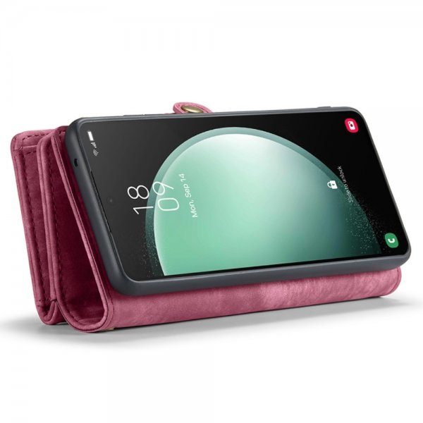CaseMe Samsung Galaxy S23 FE Etui 008 Series Avtakbart Deksel Rød