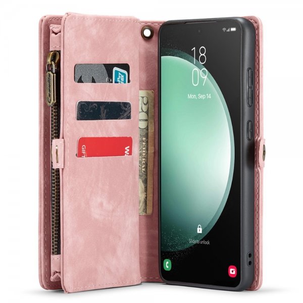 CaseMe Samsung Galaxy S23 FE Etui 008 Series Avtakbart Deksel Rosa