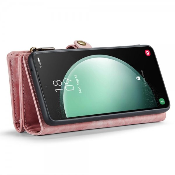 CaseMe Samsung Galaxy S23 FE Etui 008 Series Avtakbart Deksel Rosa