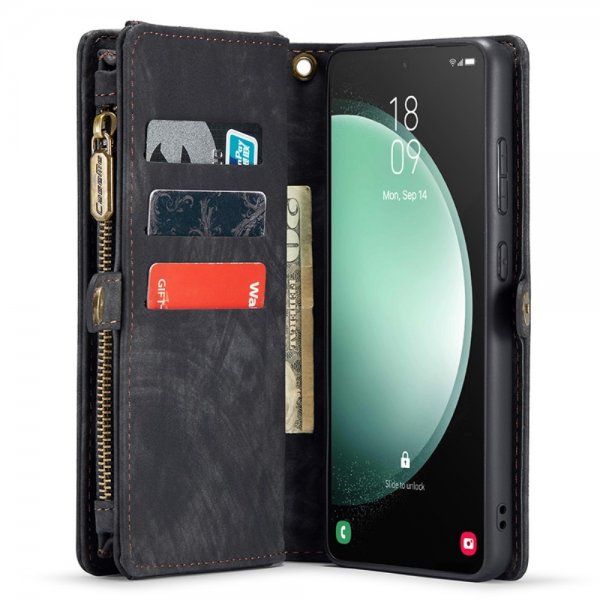 CaseMe Samsung Galaxy S23 FE Etui 008 Series Avtakbart Deksel Svart