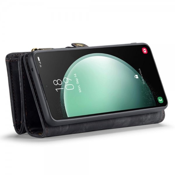 CaseMe Samsung Galaxy S23 FE Etui 008 Series Avtakbart Deksel Svart