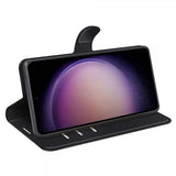 Samsung Galaxy S23 FE Etui Litchi Svart
