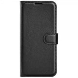 Samsung Galaxy S23 FE Etui Litchi Svart