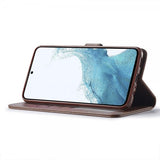 Lc.Imeeke Samsung Galaxy S23 FE Etui med Kortlomme stativfunksjon Brun