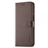 Lc.Imeeke Samsung Galaxy S23 FE Etui med Kortlomme stativfunksjon Brun