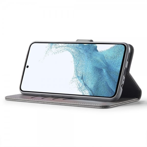 Lc.Imeeke Samsung Galaxy S23 FE Etui med Kortlomme stativfunksjon Grå