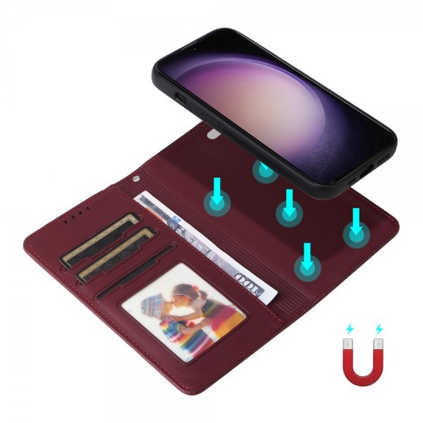 Betopnice Samsung Galaxy S23 FE Etui Avtagbart Deksel 005 Rød