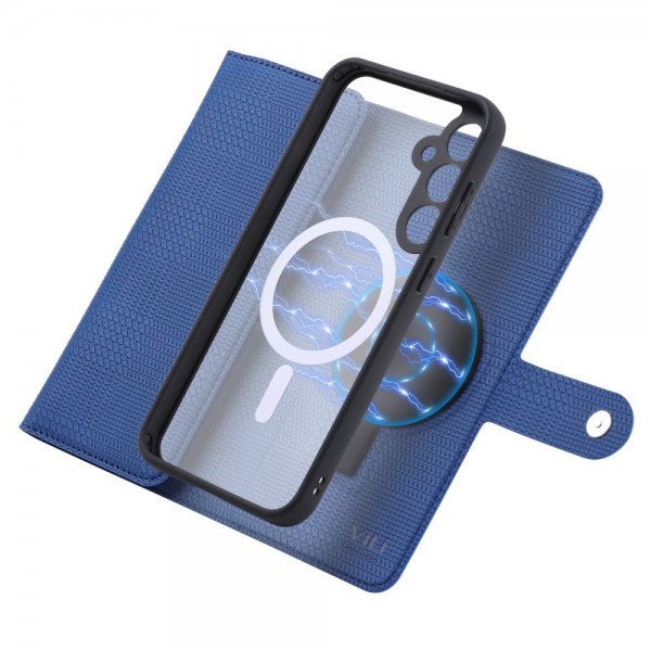 VILI Samsung Galaxy S23 FE Etui Avtagbart Deksel GHB Series MagSafe Blå