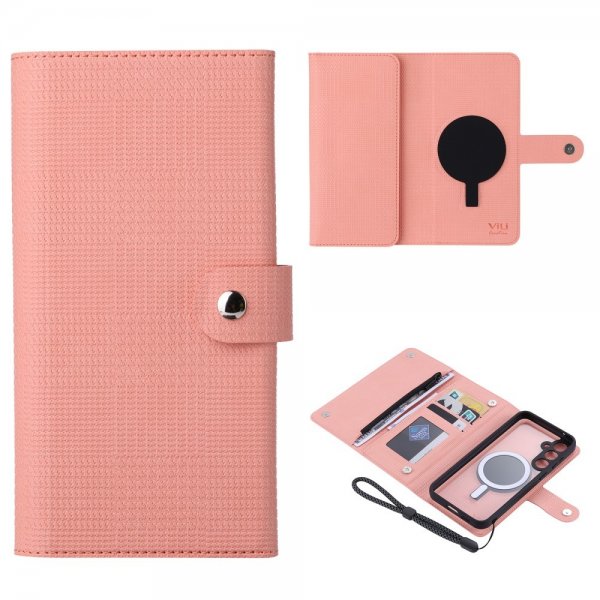VILI Samsung Galaxy S23 FE Etui Avtagbart Deksel GHB Series MagSafe Rosa