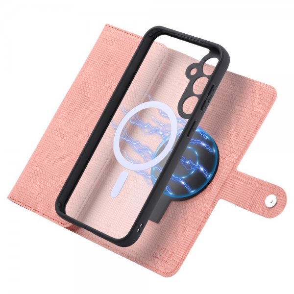 VILI Samsung Galaxy S23 FE Etui Avtagbart Deksel GHB Series MagSafe Rosa