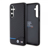BMW Samsung Galaxy S23 FE Deksel Carbon Blue Line Svart