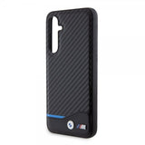 BMW Samsung Galaxy S23 FE Deksel Carbon Blue Line Svart