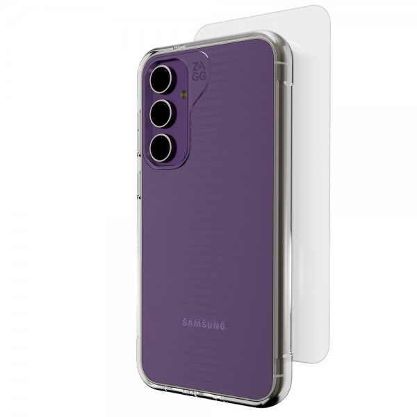 Zagg Samsung Galaxy S23 FE Deksel med Skjermbeskytter Luxe & Glass 360 Protect Bundle