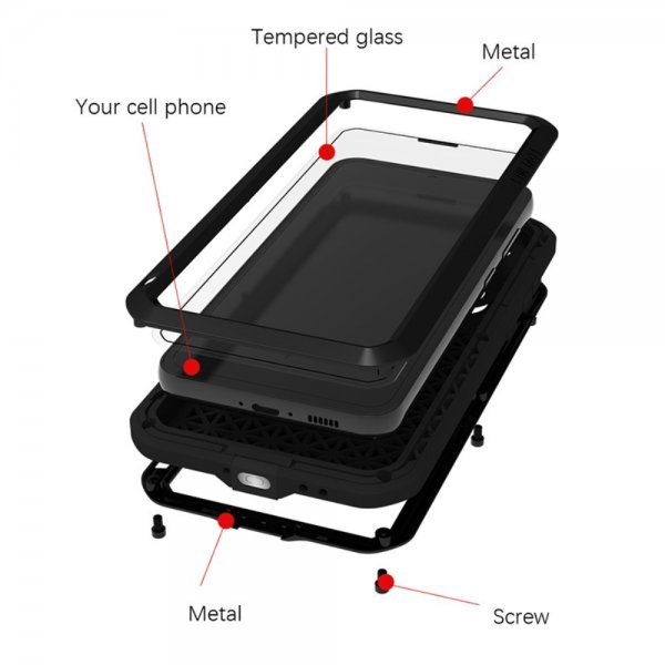 Love Mei Samsung Galaxy S23 FE Deksel Powerful Case Svart
