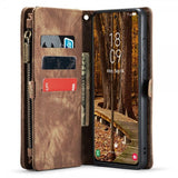CaseMe Samsung Galaxy S23 Etui 008 Series Avtakbart Deksel Brun