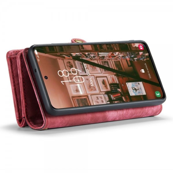 CaseMe Samsung Galaxy S23 Etui 008 Series Avtakbart Deksel Rød