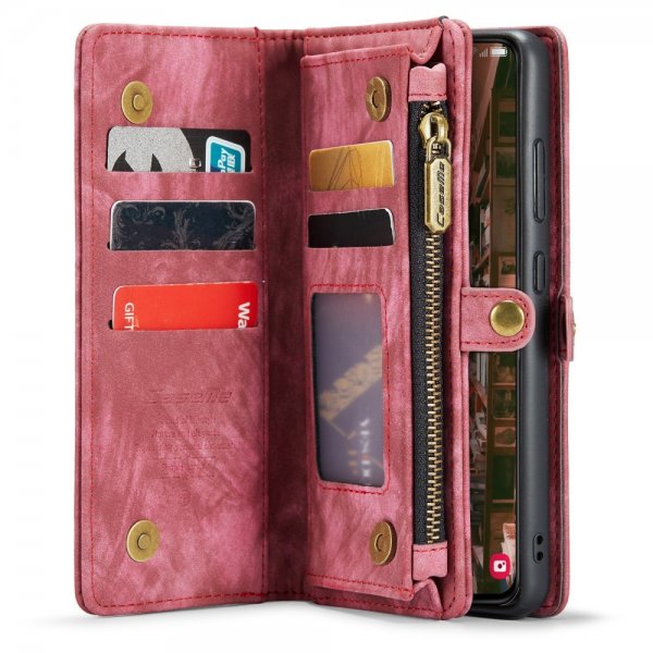 CaseMe Samsung Galaxy S23 Etui 008 Series Avtakbart Deksel Rød