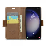 CaseMe Samsung Galaxy S23 Etui 023 Series Brun